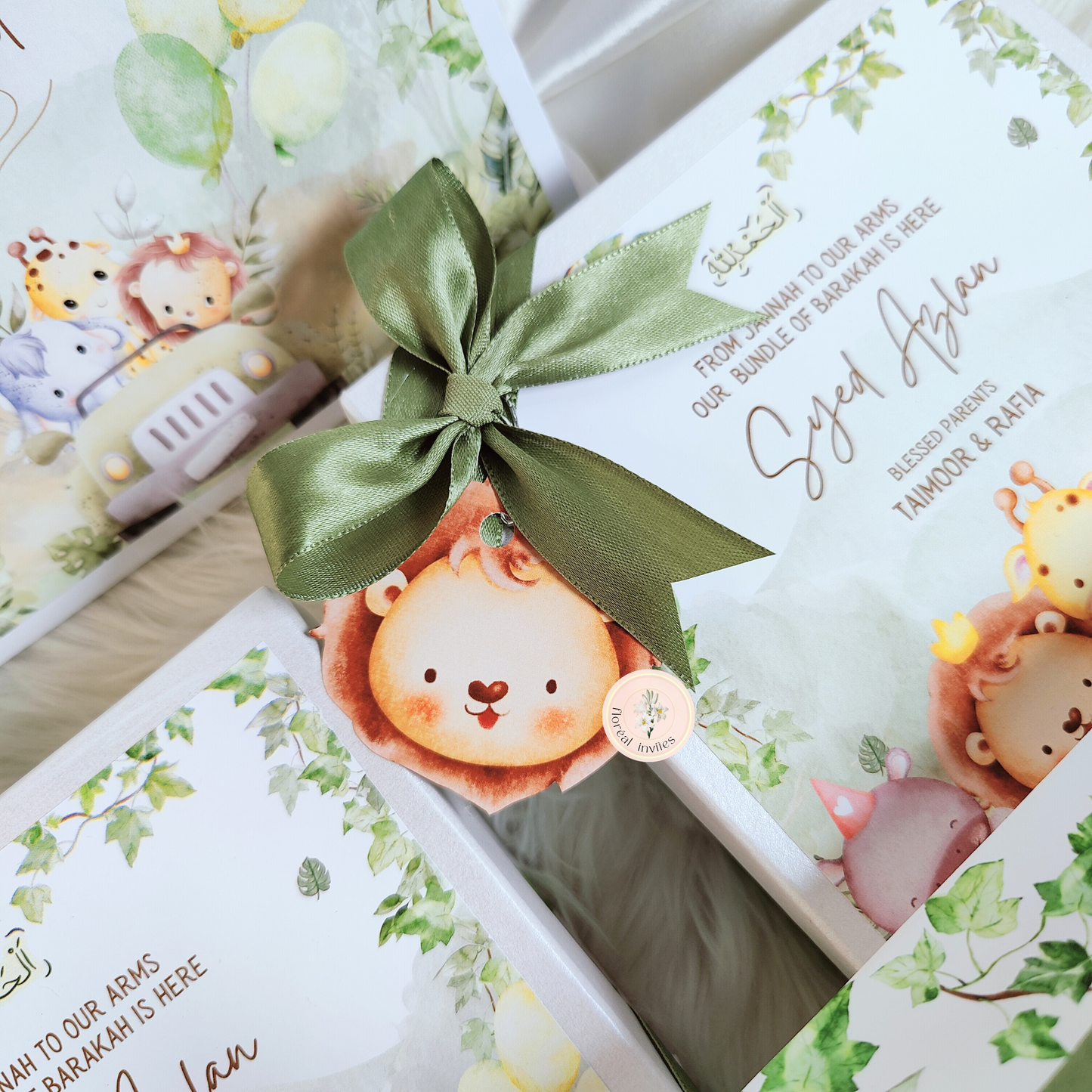 A Wild Mufasa - Baby Boy Announcement Box