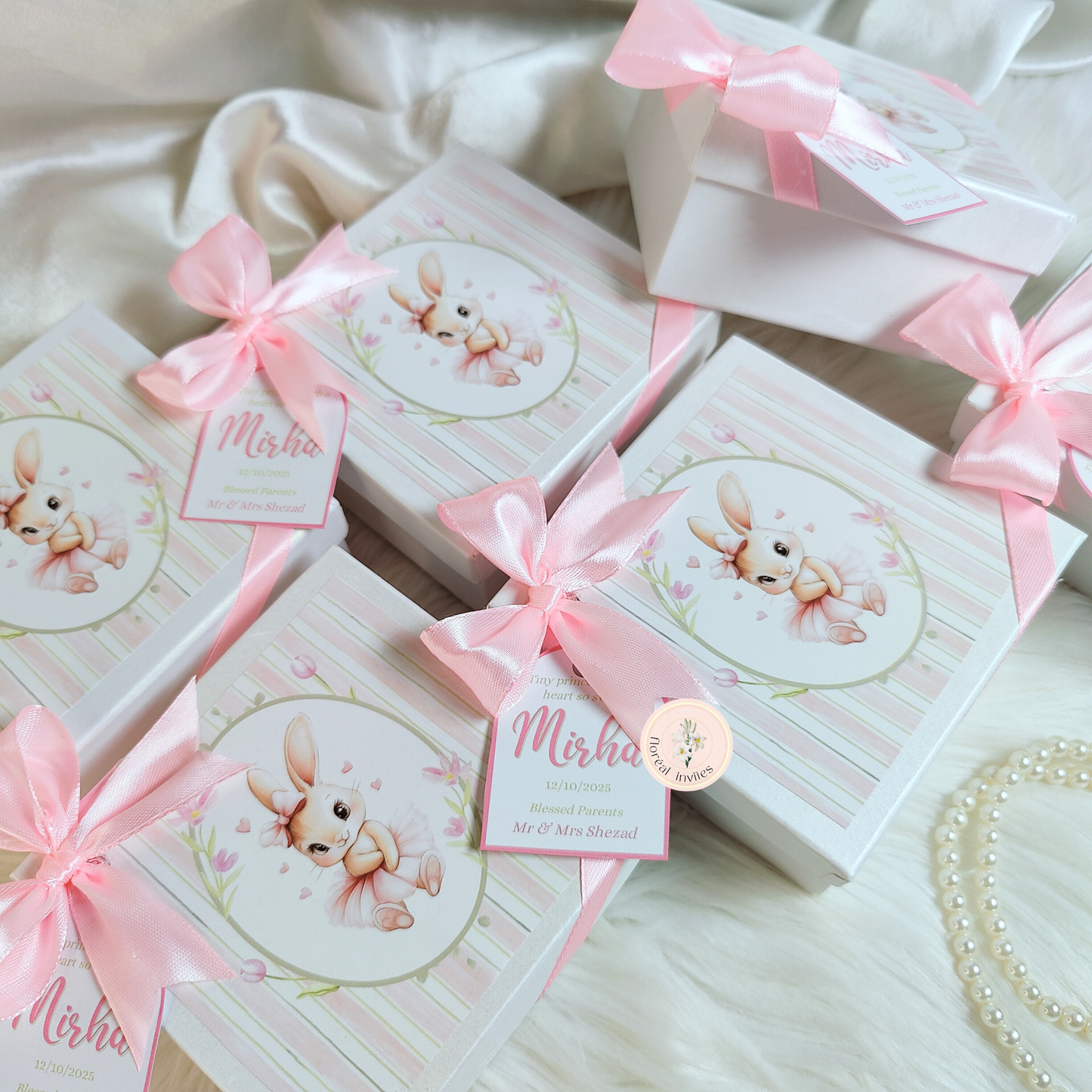 Bonita - Baby Girl Announcement Box