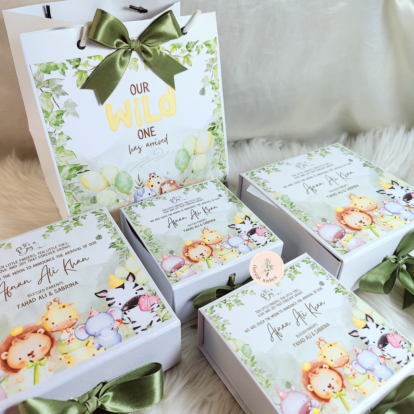 A Wild Mufasa - Baby Boy Foldable Box