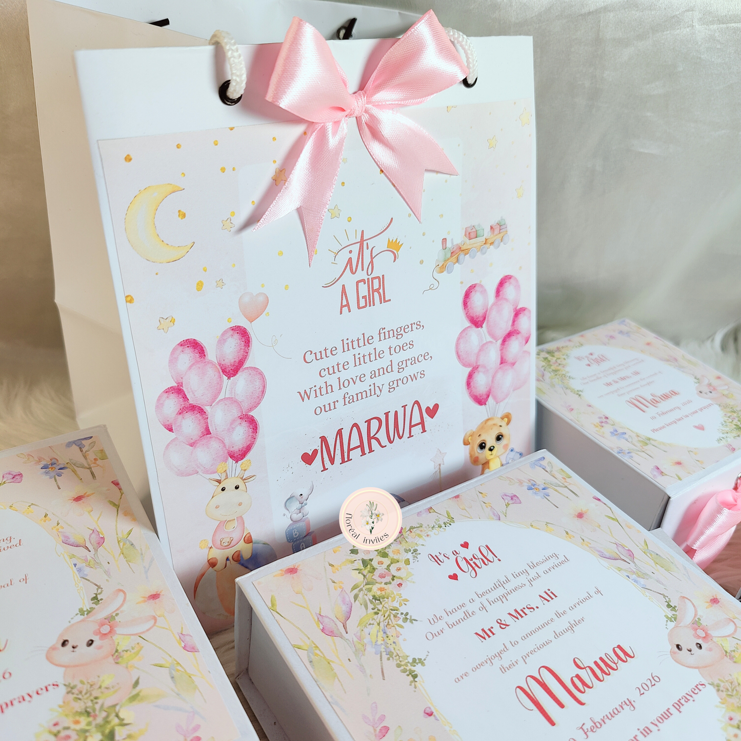 Pink Dreams - Baby Girl Foldable Box