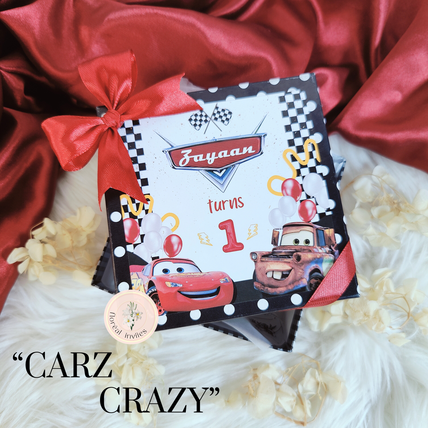 Honey Honey / Carz Crazy - (Pao 4x4x2) Baby Announcement Box