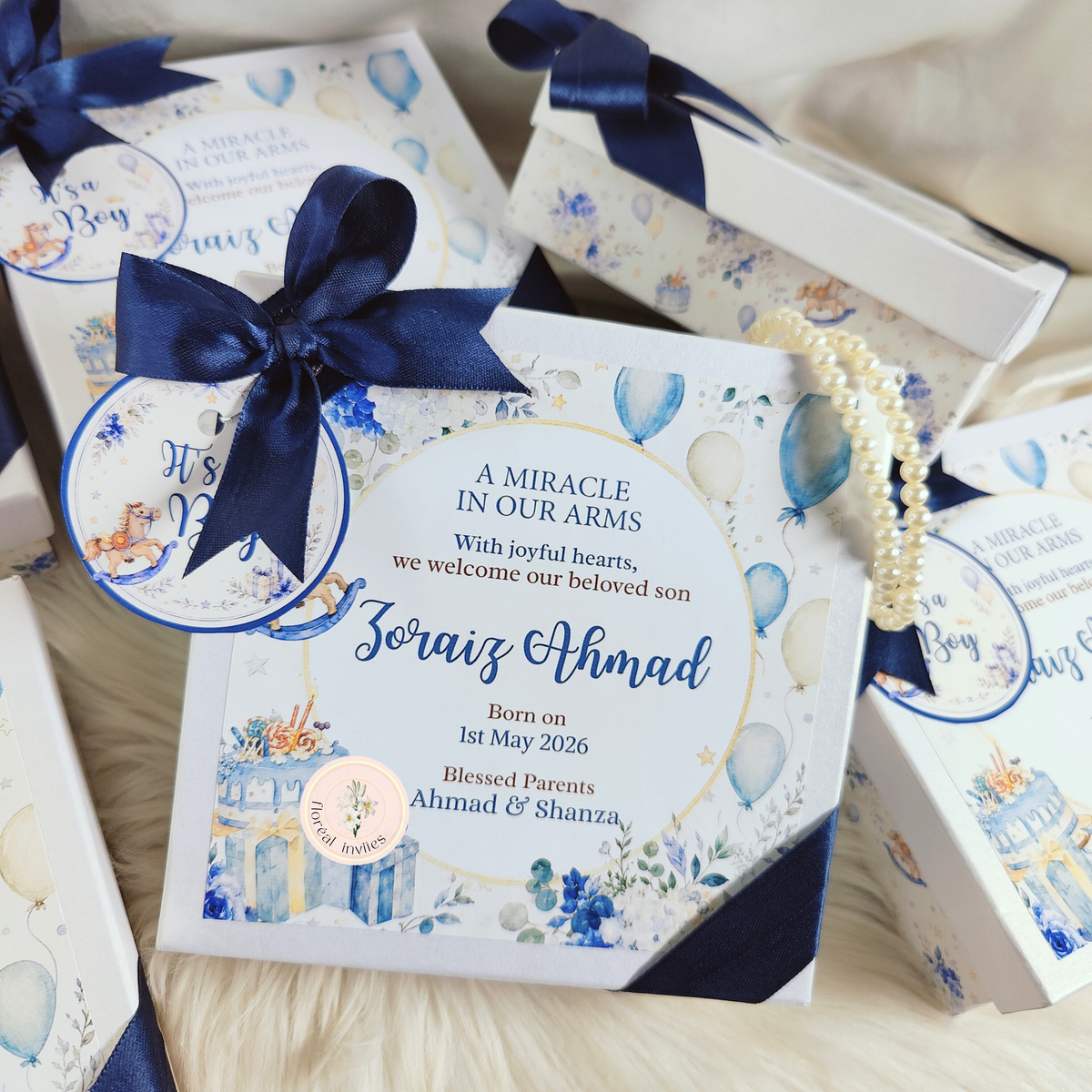 Baby Blues - Baby Boy Announcement Box