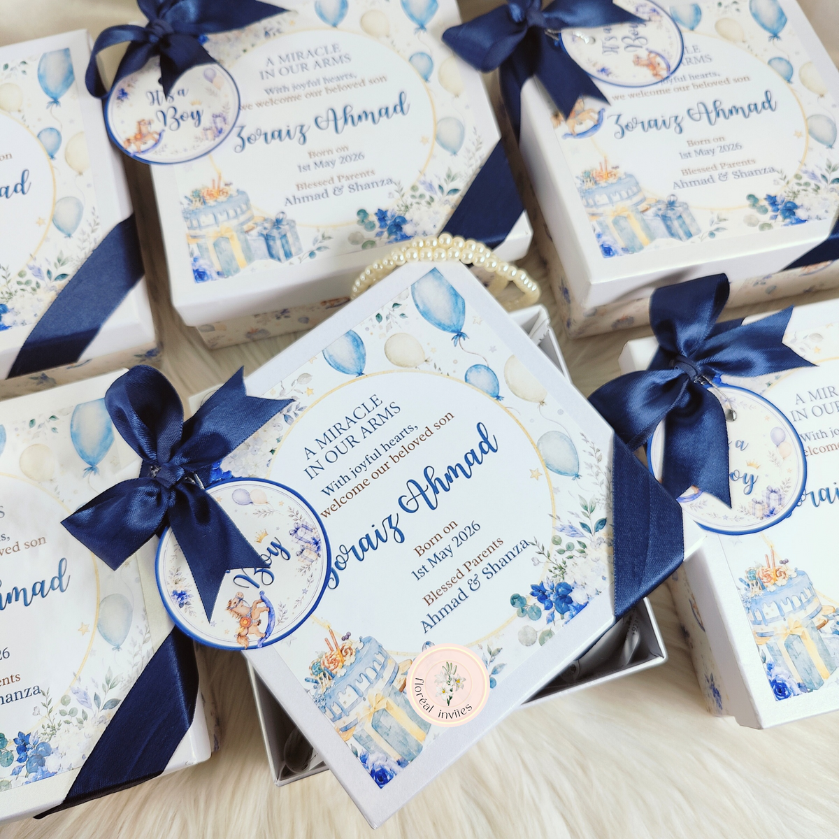 Baby Blues - Baby Boy Announcement Box