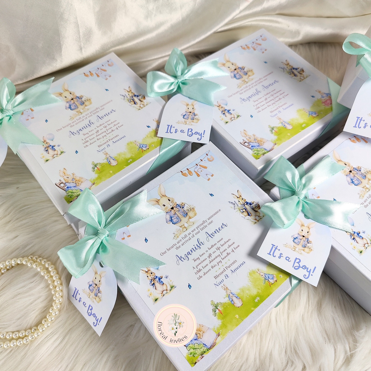 Little Prince - Baby Boy Announcement Box