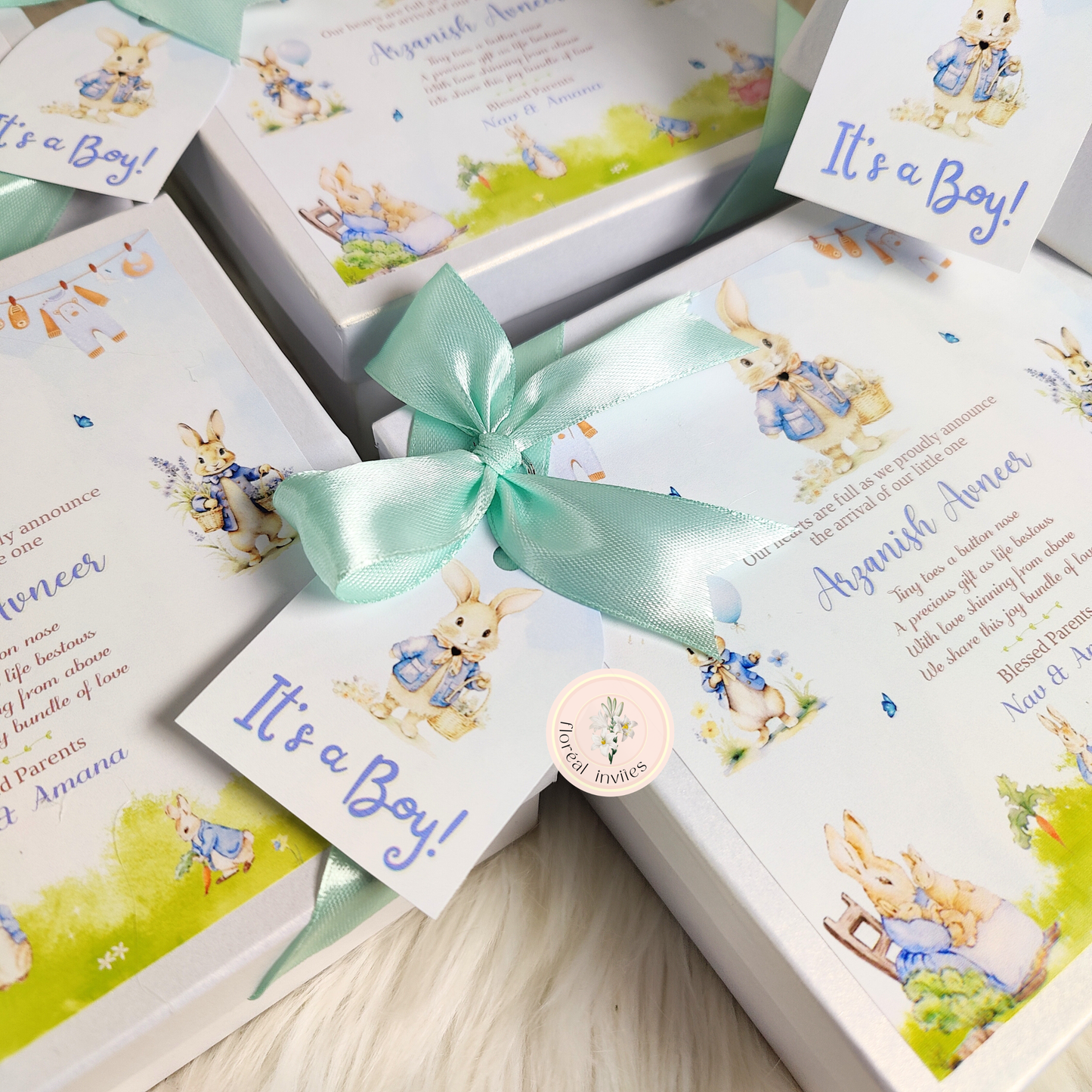 Little Prince - Baby Boy Announcement Box