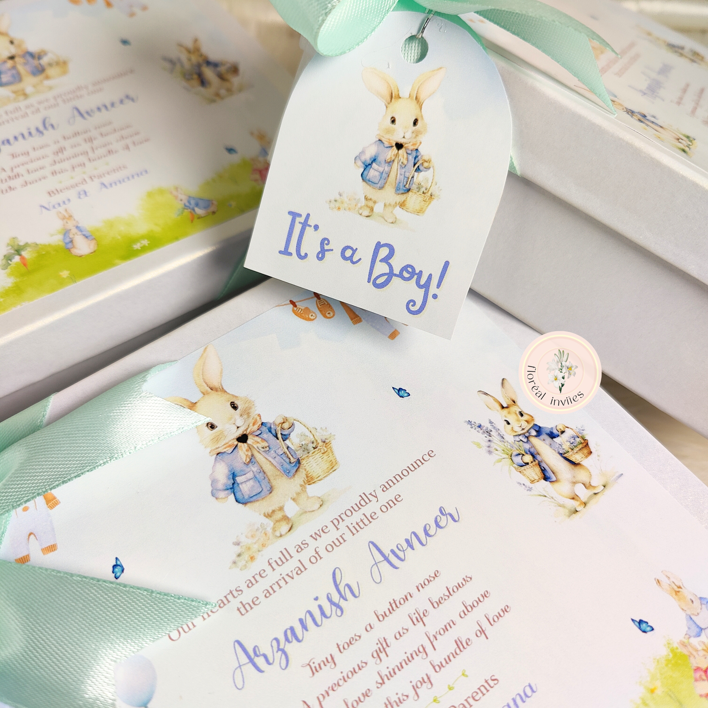 Little Prince - Baby Boy Announcement Box